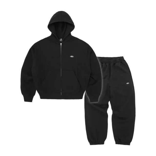 Corteiz Mini Island Trainingsanzug Schwarz 440 GSM