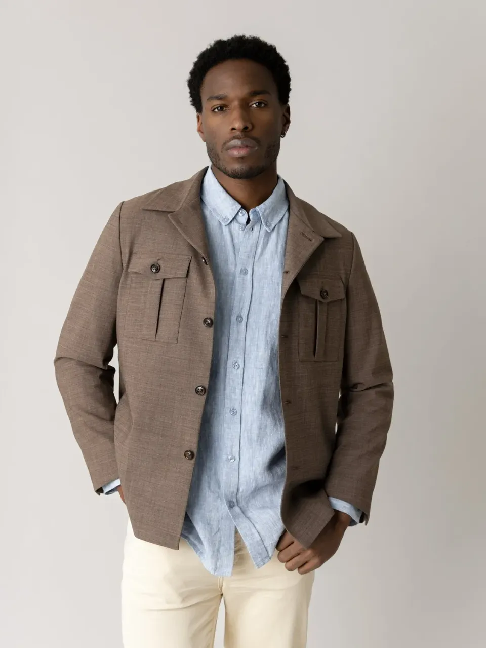 Mos Mosh MMGJacob Dynamic Luxe Overshirt grün