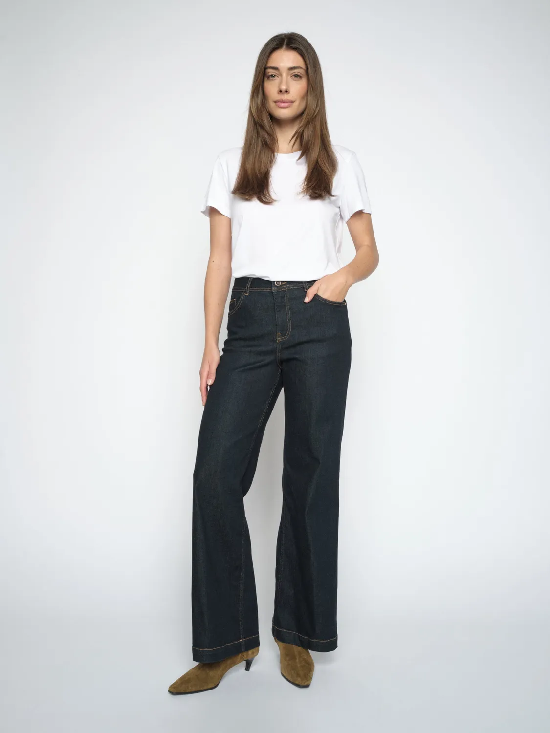 Mos Mosh MMDara Deluxe Jeans Blau 32-34 High Waist