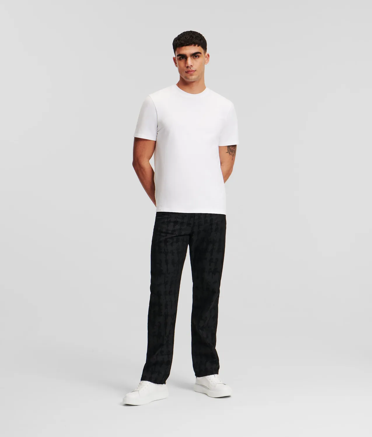 Karl Lagerfeld Ikon Kameo T-Shirt Baumwolle Stick