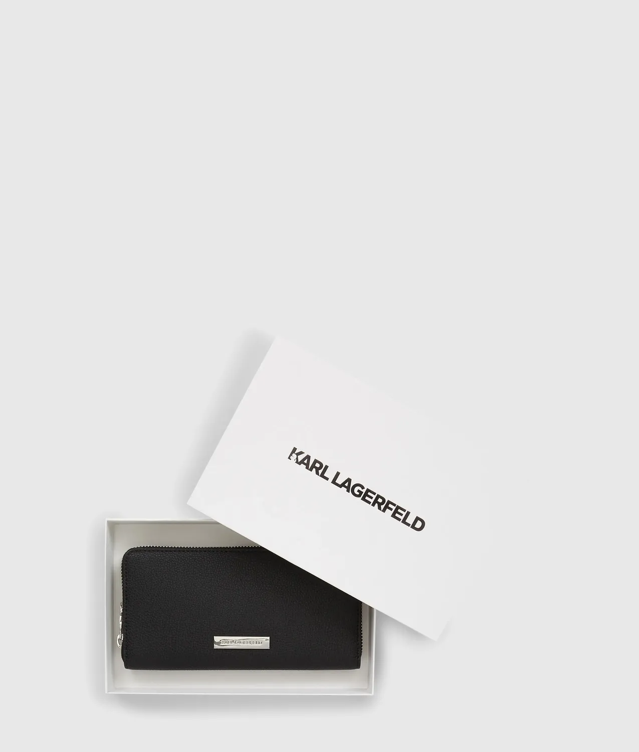 Karl Lagerfeld Ikon Pebble Geldbörse lang Groß
