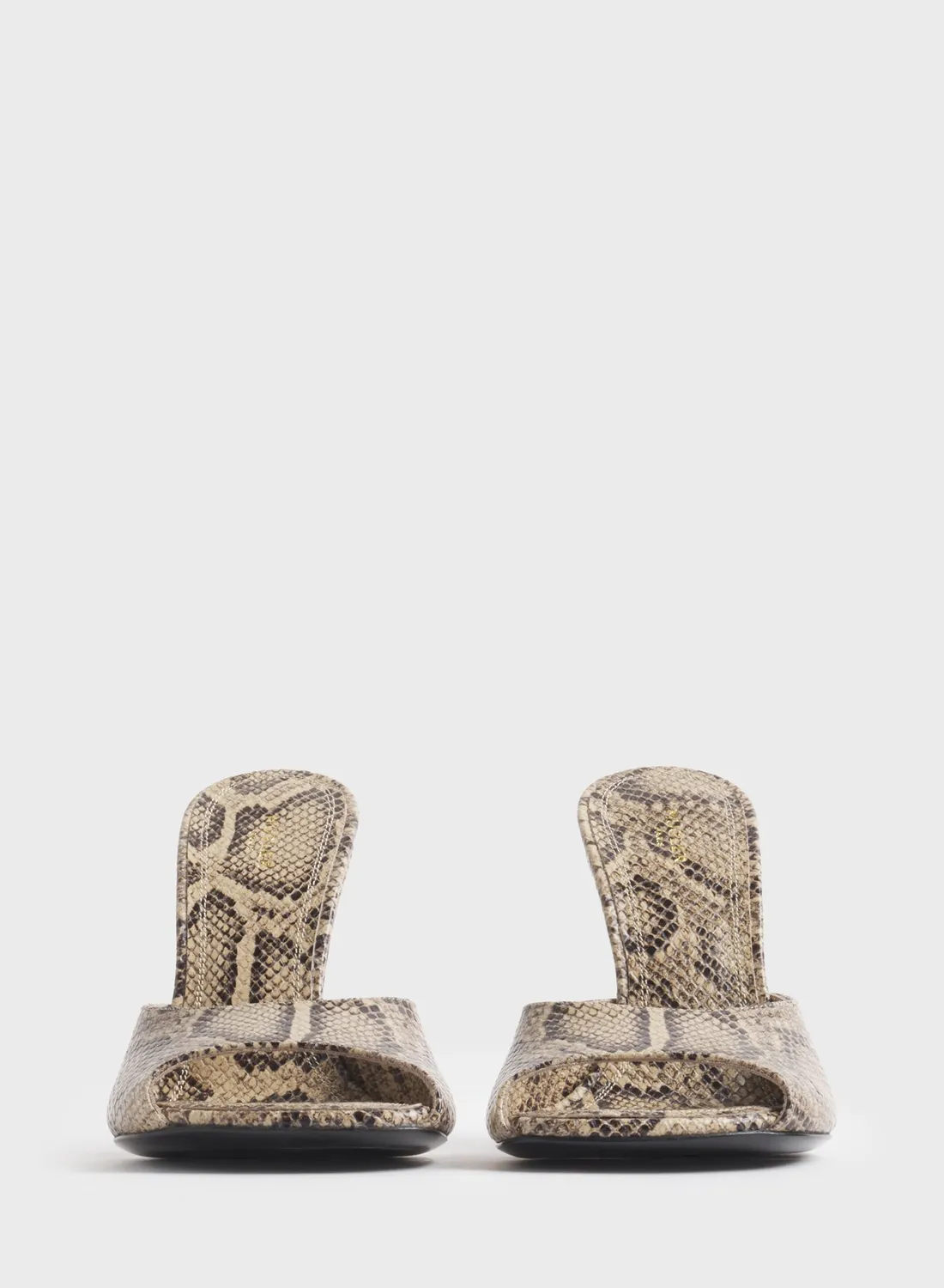 Mugler Peep-Toe Mules 105 Lack-Mules