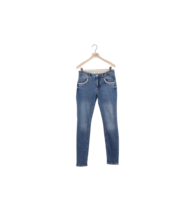 Mos Mosh MMNaomi Mateos Jeans 25 blaue Tapered-Jeans