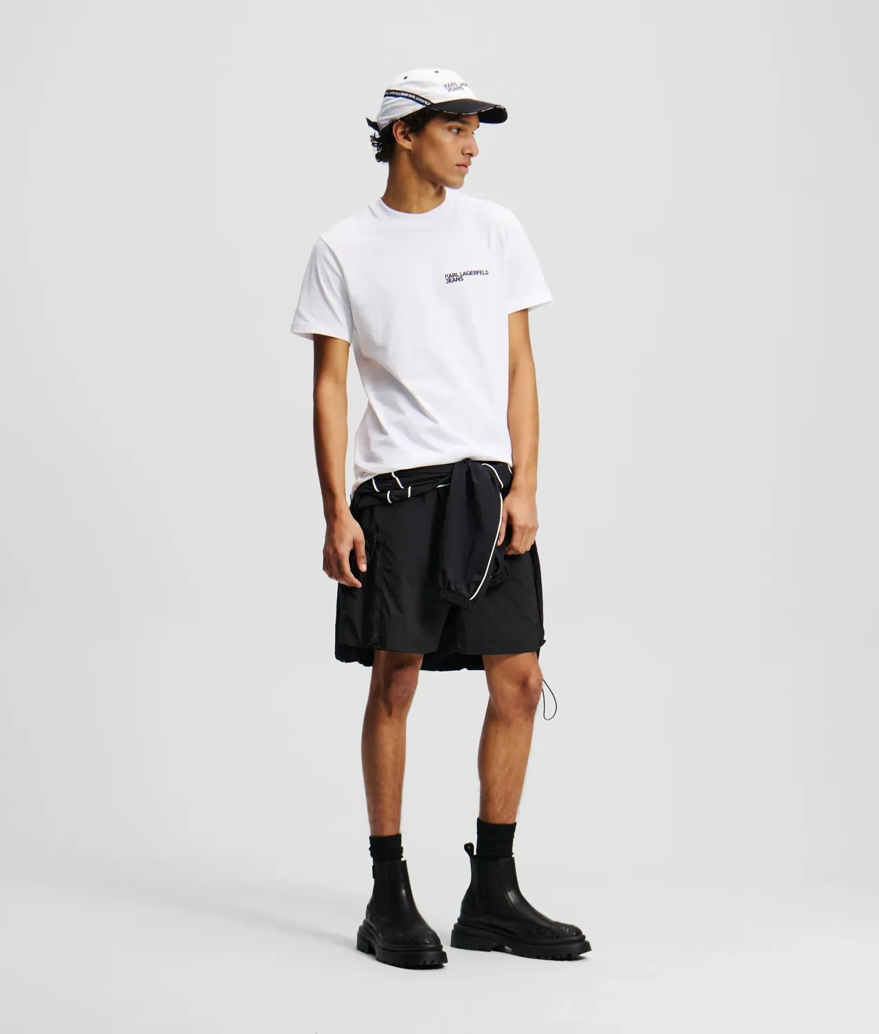 Karl Lagerfeld KL Jeans Slim Fit T-Shirt Bio-Baumwolle Logo