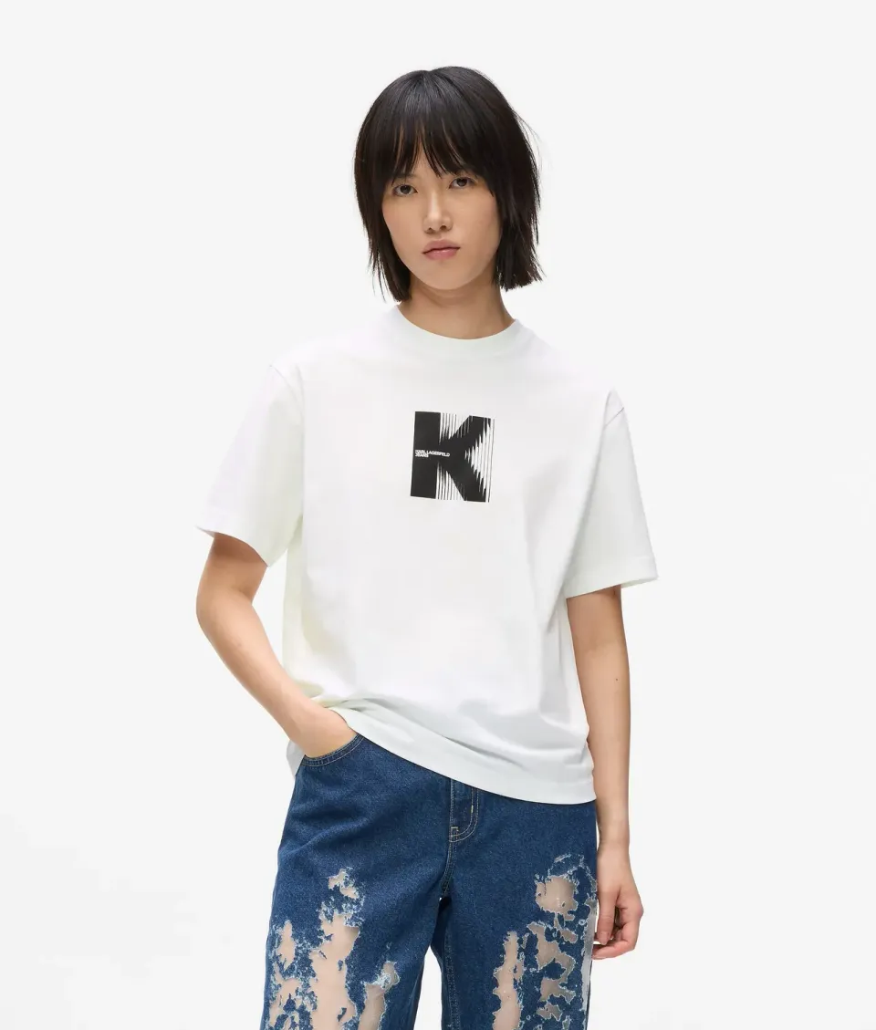 Karl Lagerfeld K Artwork T-Shirt Baumwolle XS-XL Print
