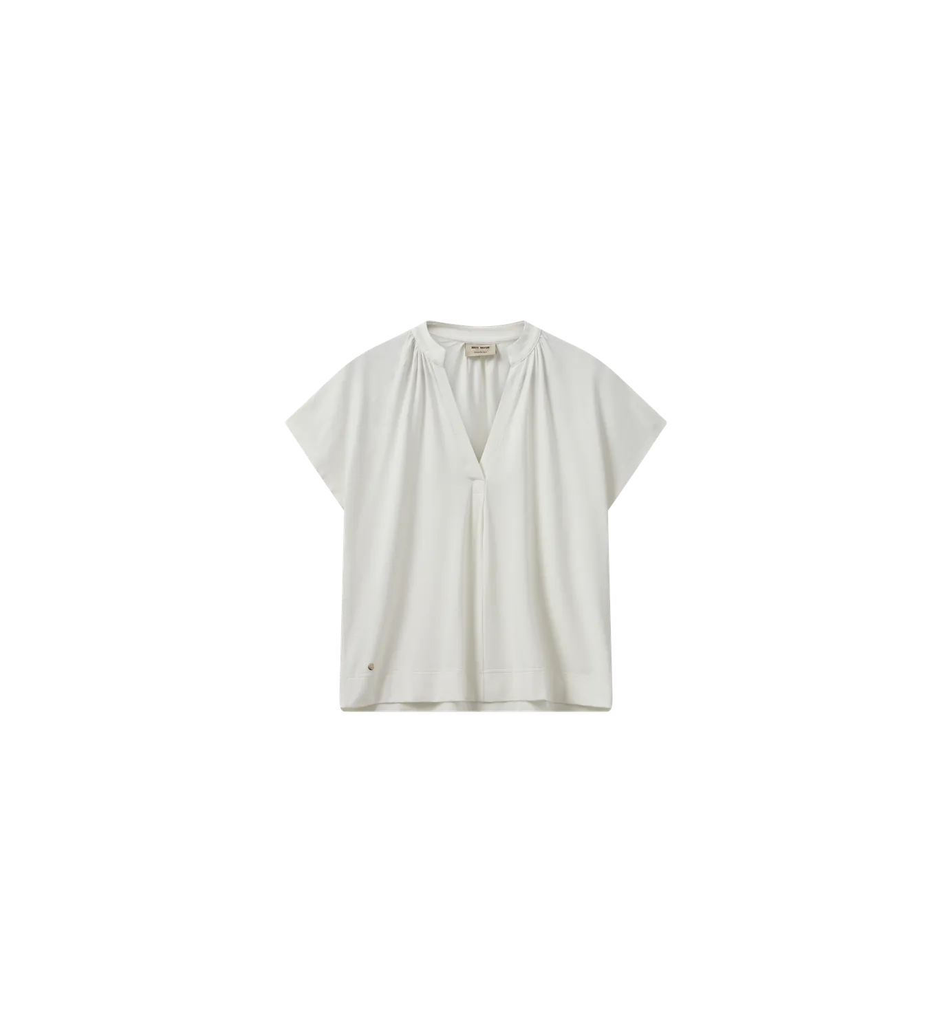 Mos Mosh MMShira Tee Shirt Schwarz V-Ausschnitt