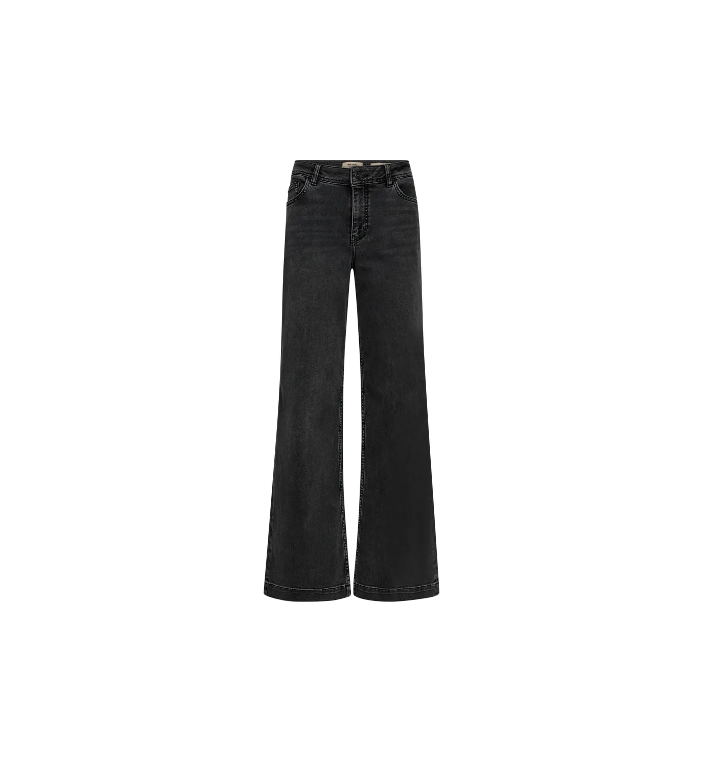 Mos Mosh MMDara Deluxe Jeans Grau Wide Leg High Waist