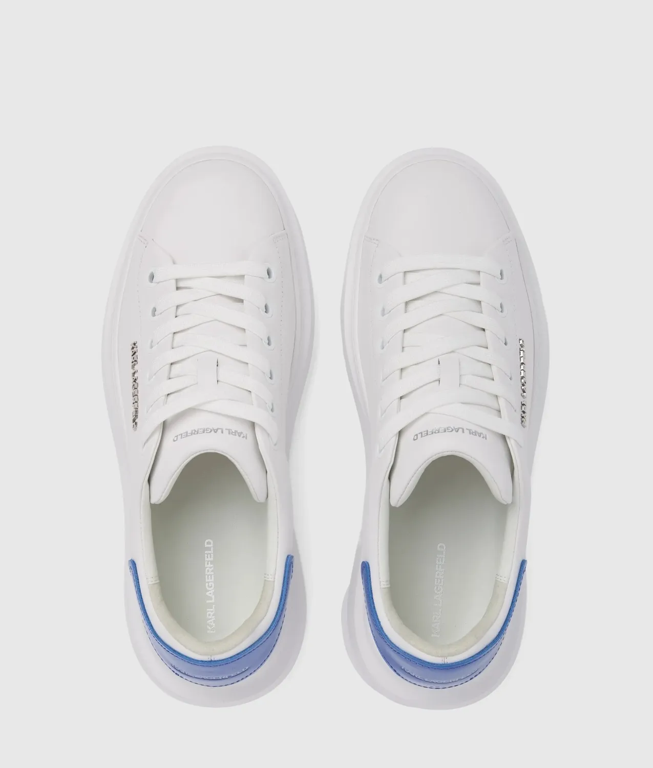 Karl Lagerfeld Ikon Kore Sneaker Leder schwarz glänzend