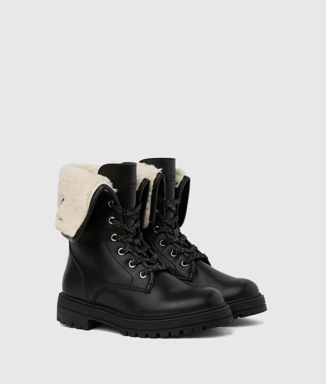 Karl Lagerfeld Shearling Boots Mädchen Schnürung