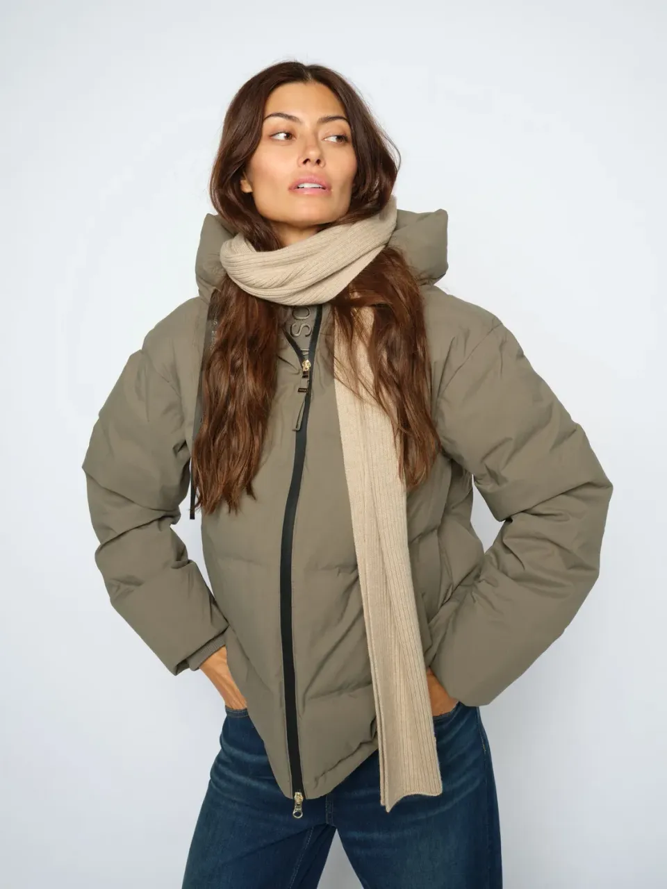 Mos Mosh MMTova Wool Rib Wollschal Rippstrick