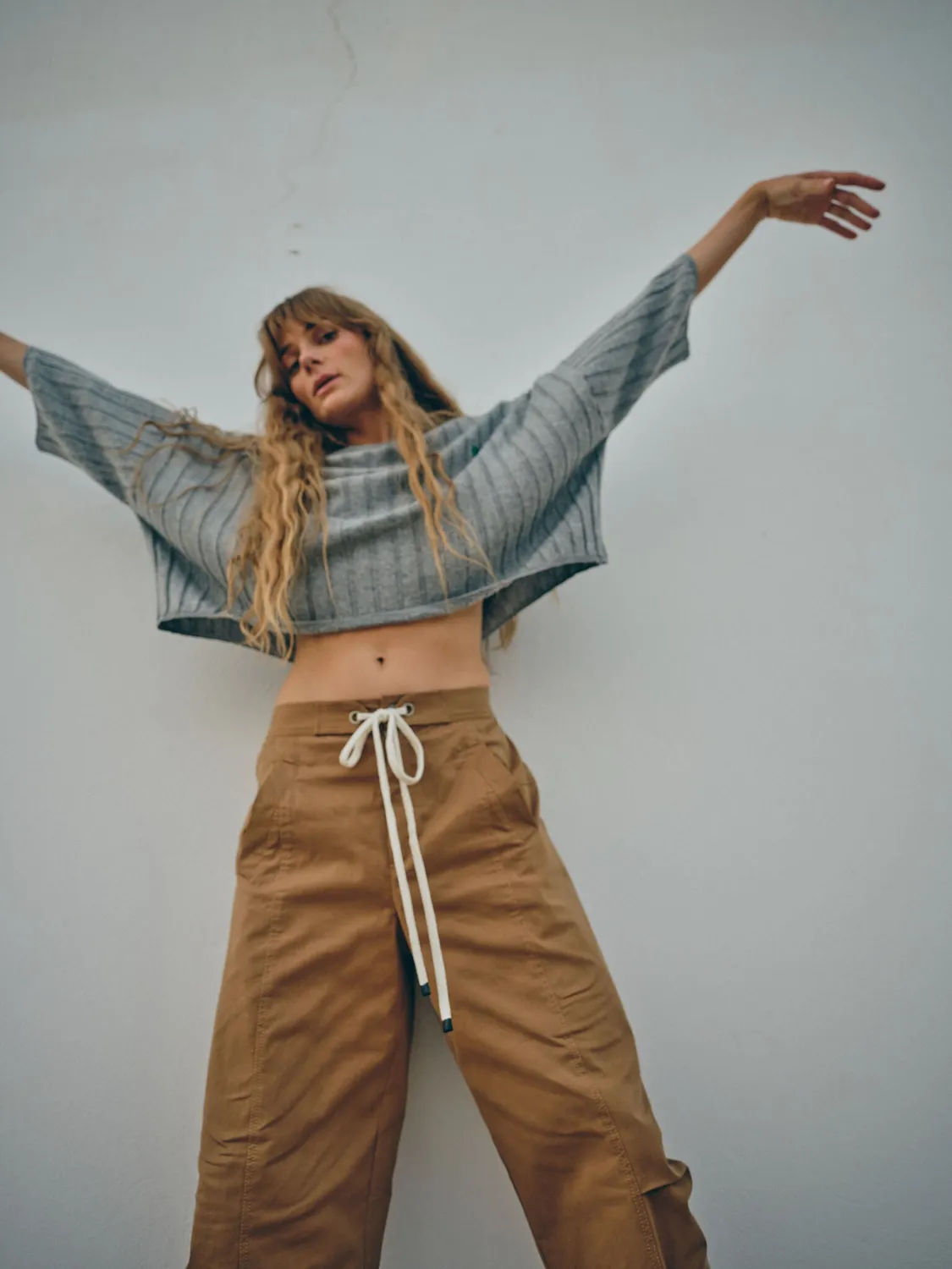 Mos Mosh Poetic Drape Strickpullover Baumwolle Oversize
