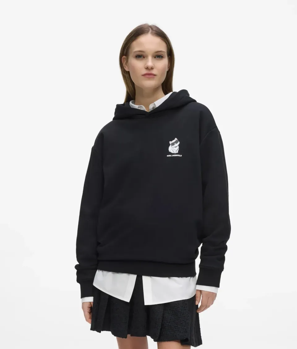 Karl Lagerfeld Ikon Choupette Hoodie Oversize Unisex