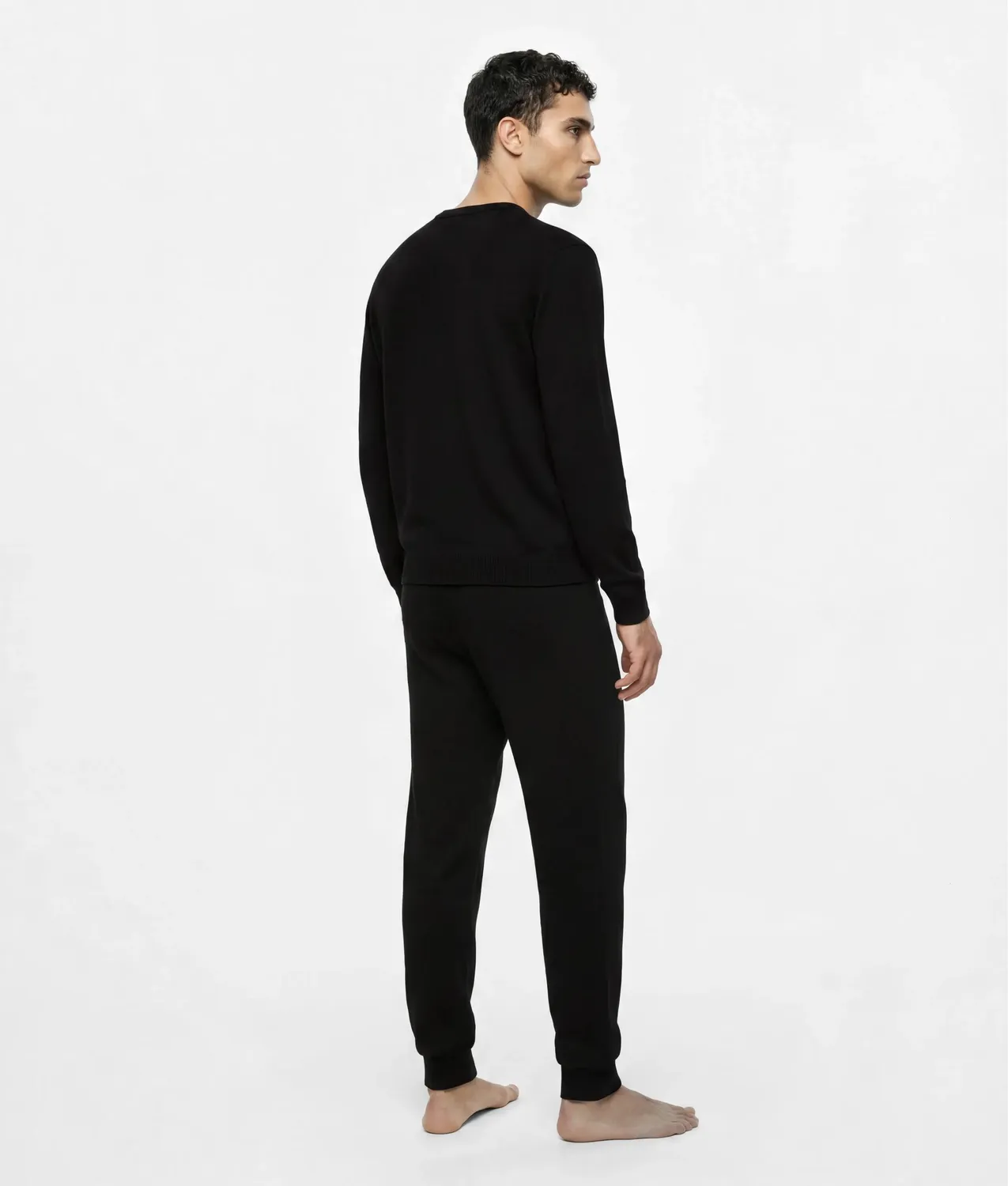 Karl Lagerfeld Monogram Cashmere Loungewear Hose Kaschmir