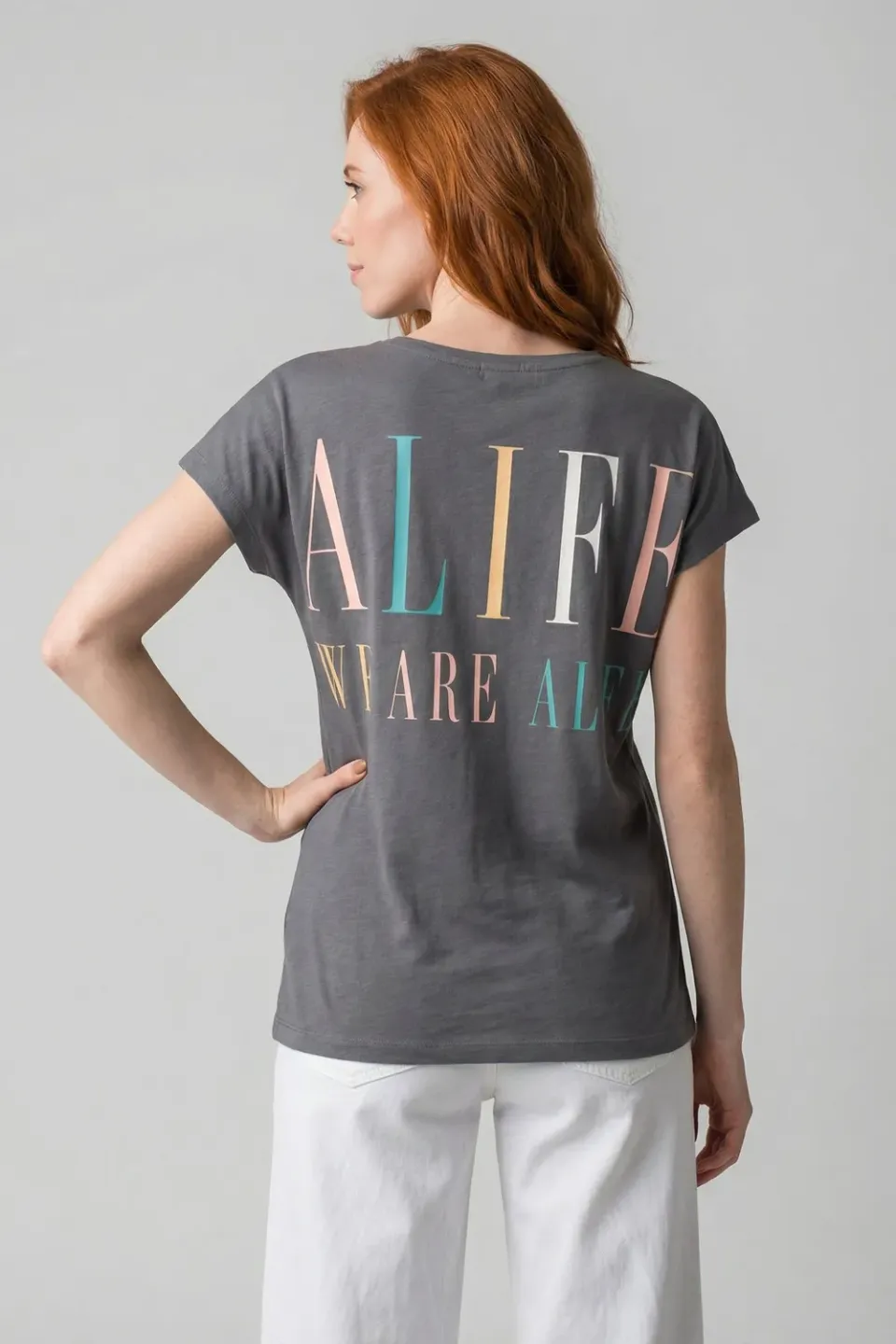 Alife & Kickin SofiaAK P Shirt Alife Colorful Grau Bio