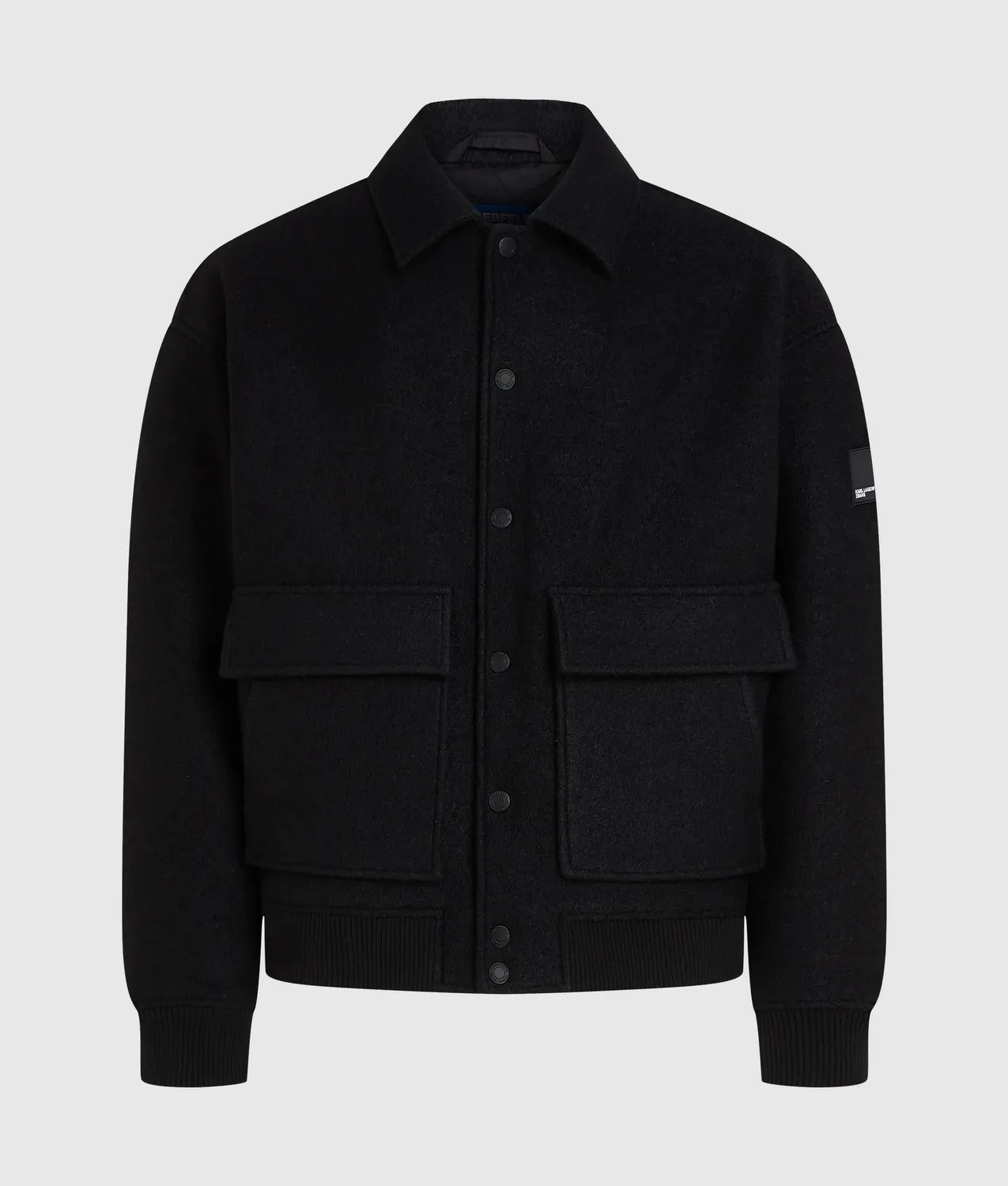 Karl Lagerfeld KL Jeans Wool-Blend Bomberjacke Wolle