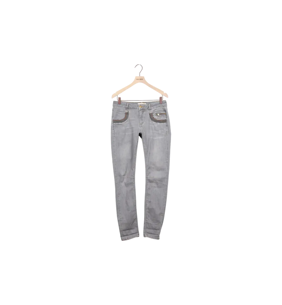 Mos Mosh ReLoved Naomi Shade Secondhand Jeans Grau 27