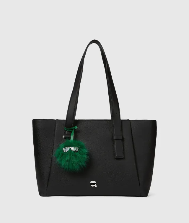 Karl Lagerfeld Ikon Pebble Large Charm Tote Technikleder One Size