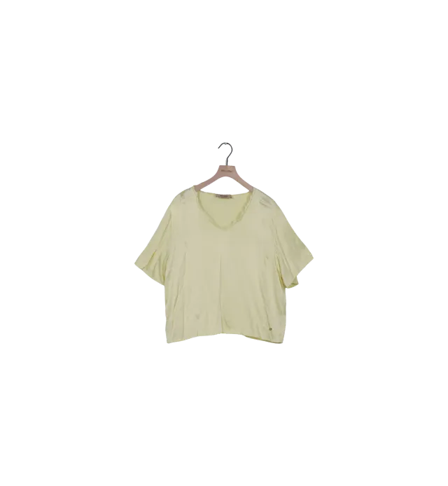 Mos Mosh MMEvie V-Neck Satinbluse French Vanilla M relaxed