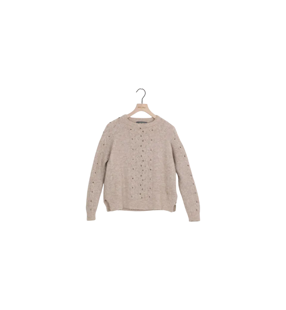 Mos Mosh Parisa Bead Strickpullover Doeskin XS