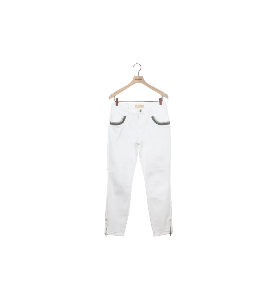 Mos Mosh MMNaomi Shade White Jeans Weiß Second Hand