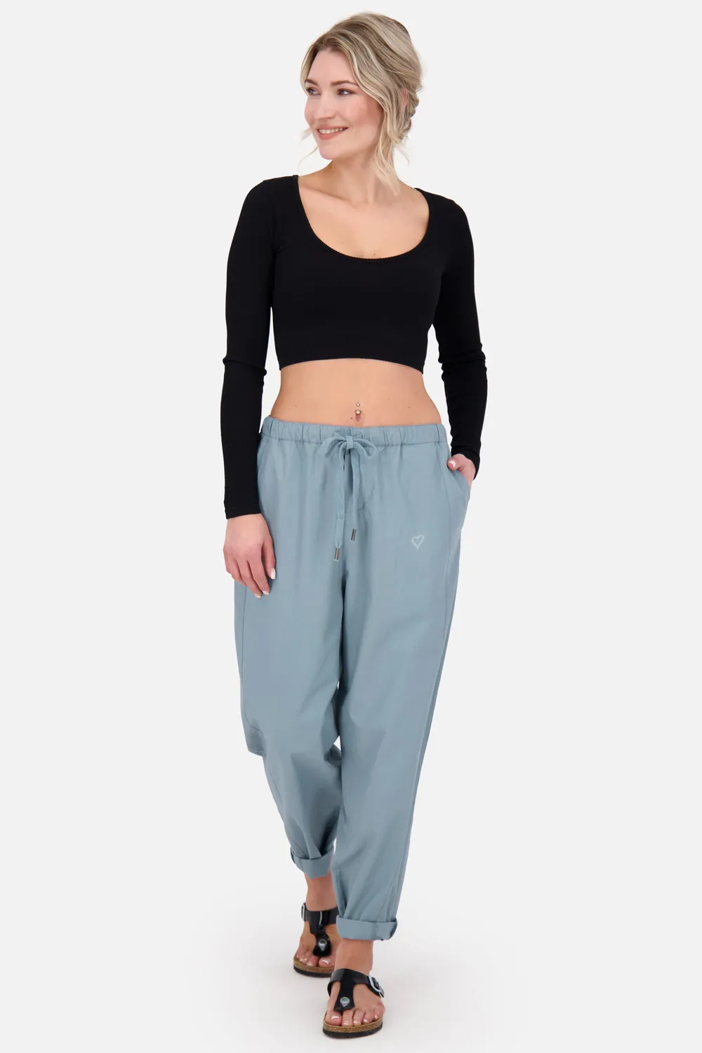 Alife & Kickin LatissiaAK A Pants Grau weite Hose