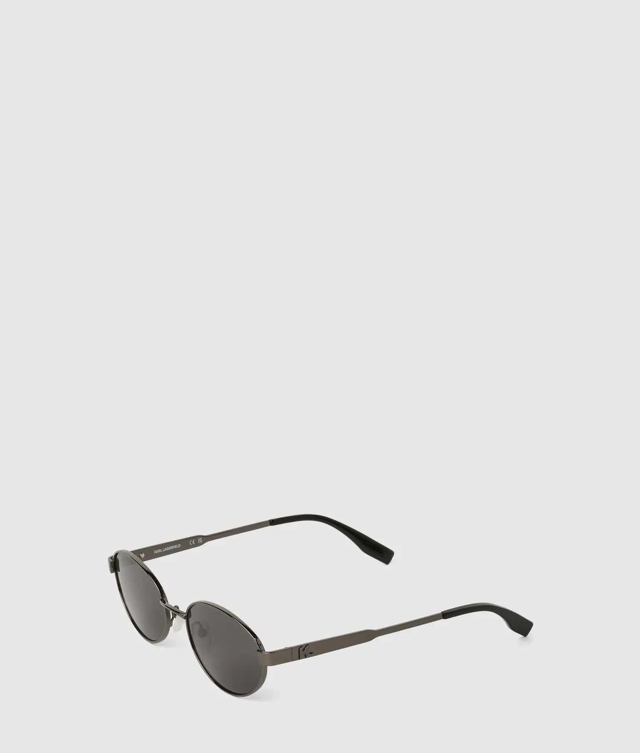 Karl Lagerfeld Monogram Oval Sonnenbrille Metall