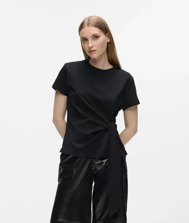 Karl Lagerfeld Knot T-Shirt Damen Bio-Baumwolle