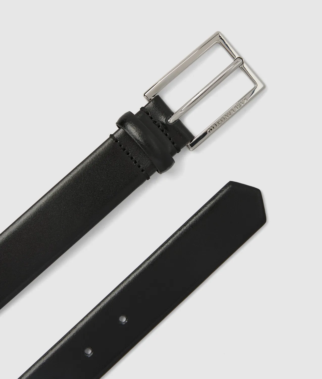Karl Lagerfeld Classic Ledergürtel Damen graviert