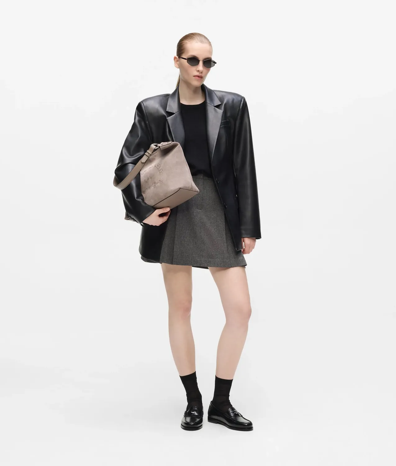 Karl Lagerfeld K/Daily Suede Hobo Bag Wildleder Braun