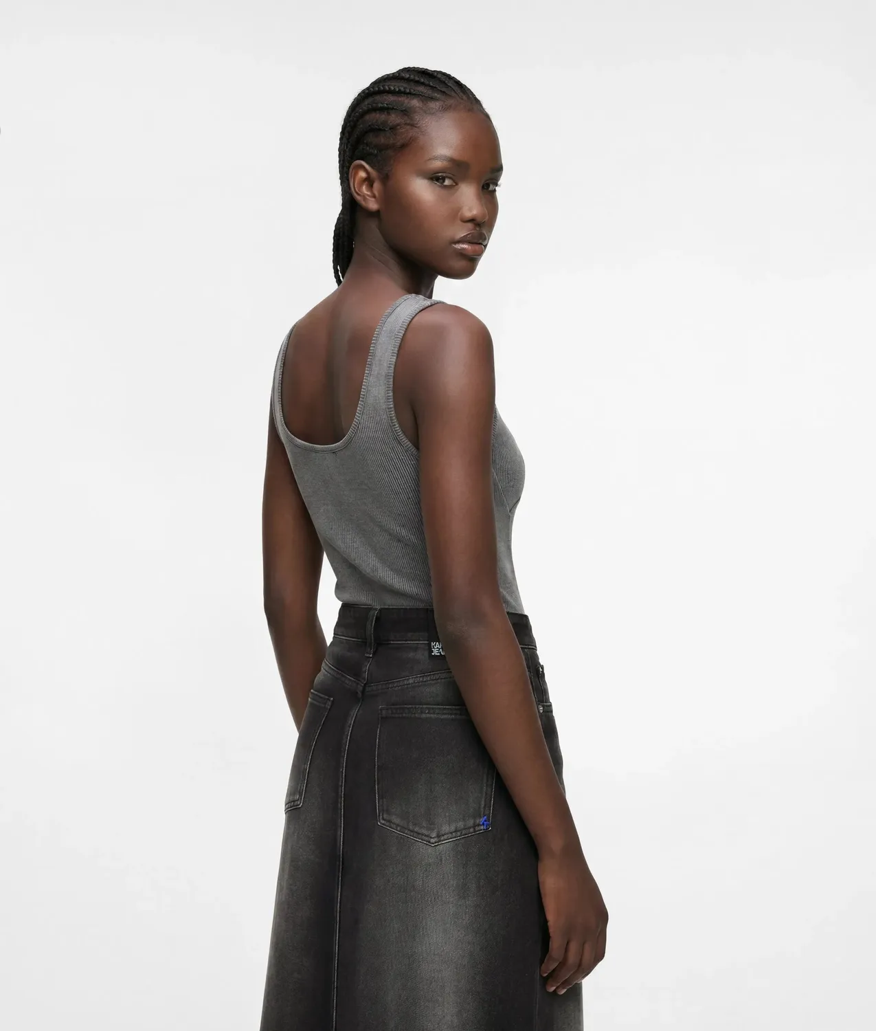 Karl Lagerfeld Jeans Washed Bodysuit Body gerippt