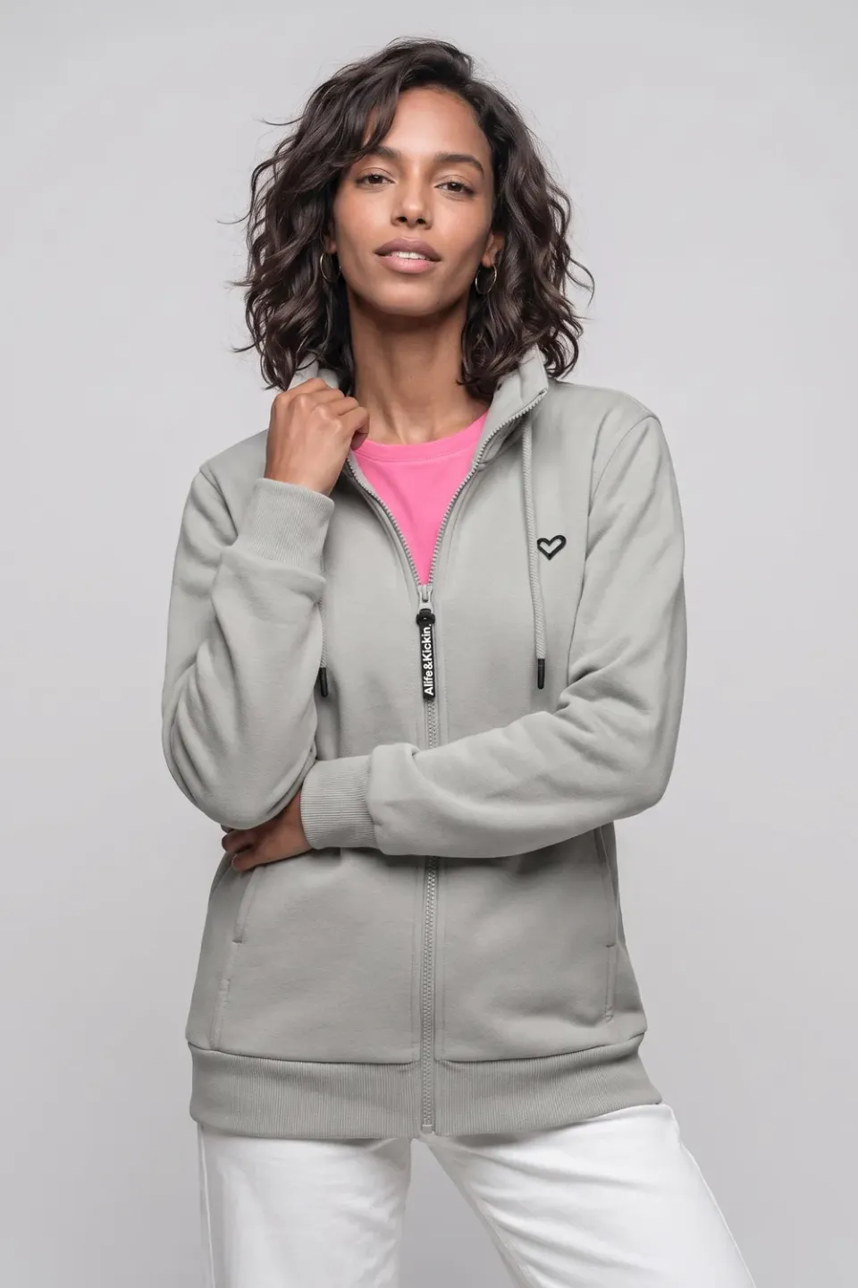 Alife & Kickin LisbethAK A Sweatjacke Grau Damen