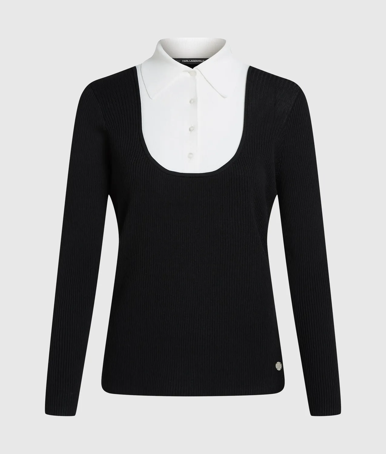 Karl Lagerfeld Shirt Detail Pullover Strick