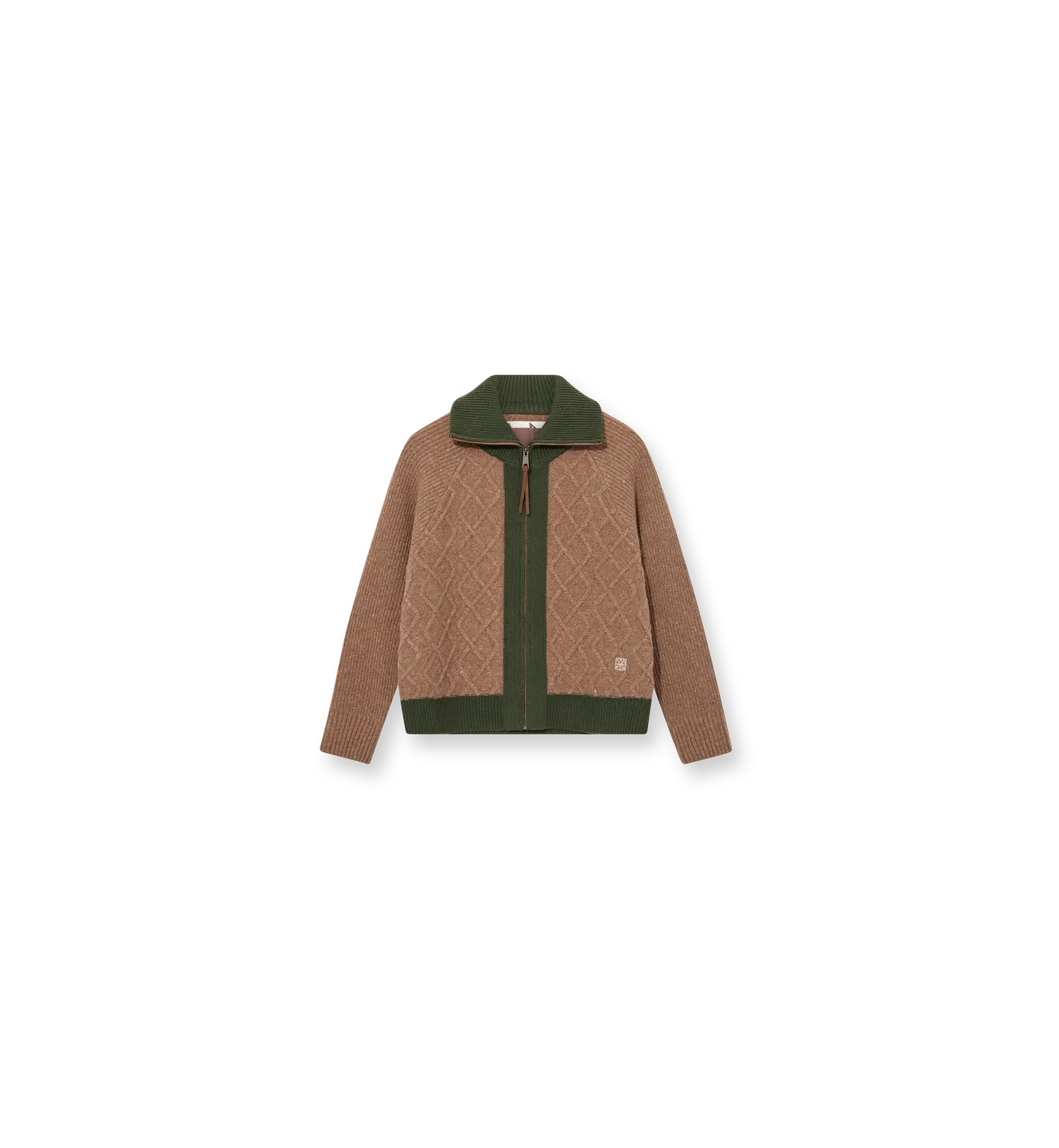 Mos Mosh MMHRoll Melange Strickjacke Brown Melange Wolle