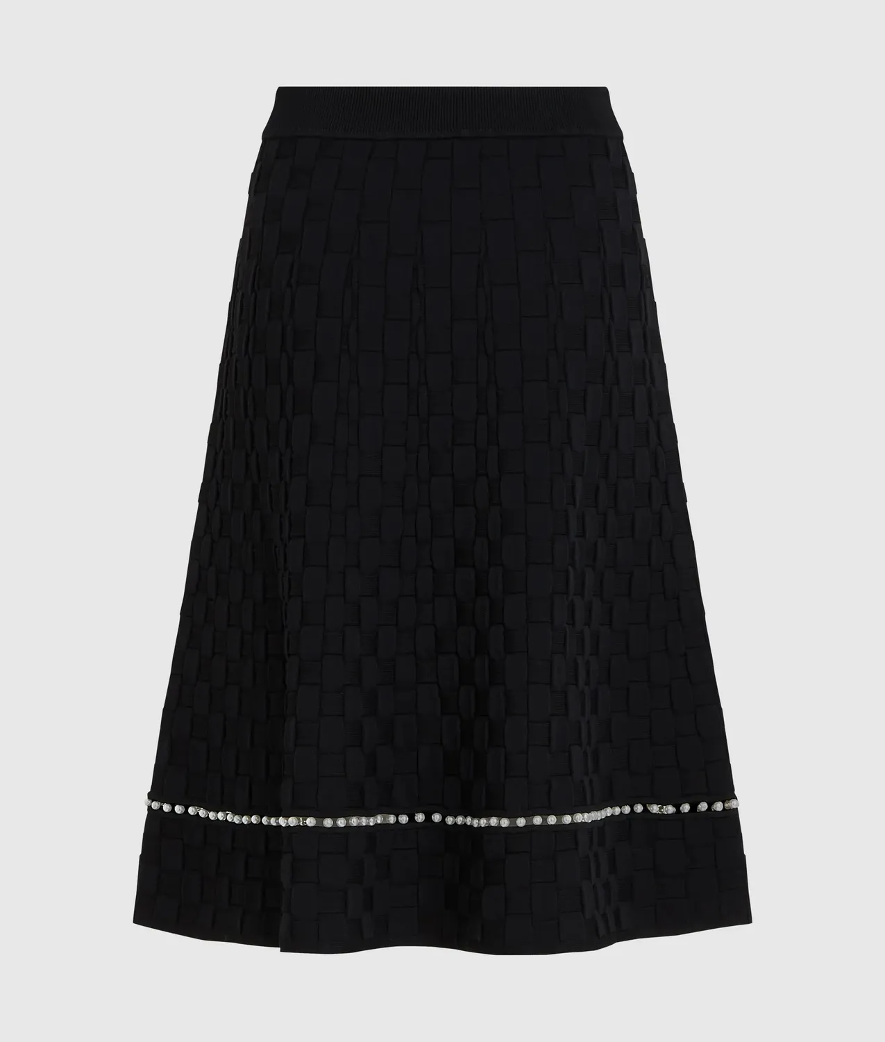 Karl Lagerfeld Strickrock Perlen A-Linie