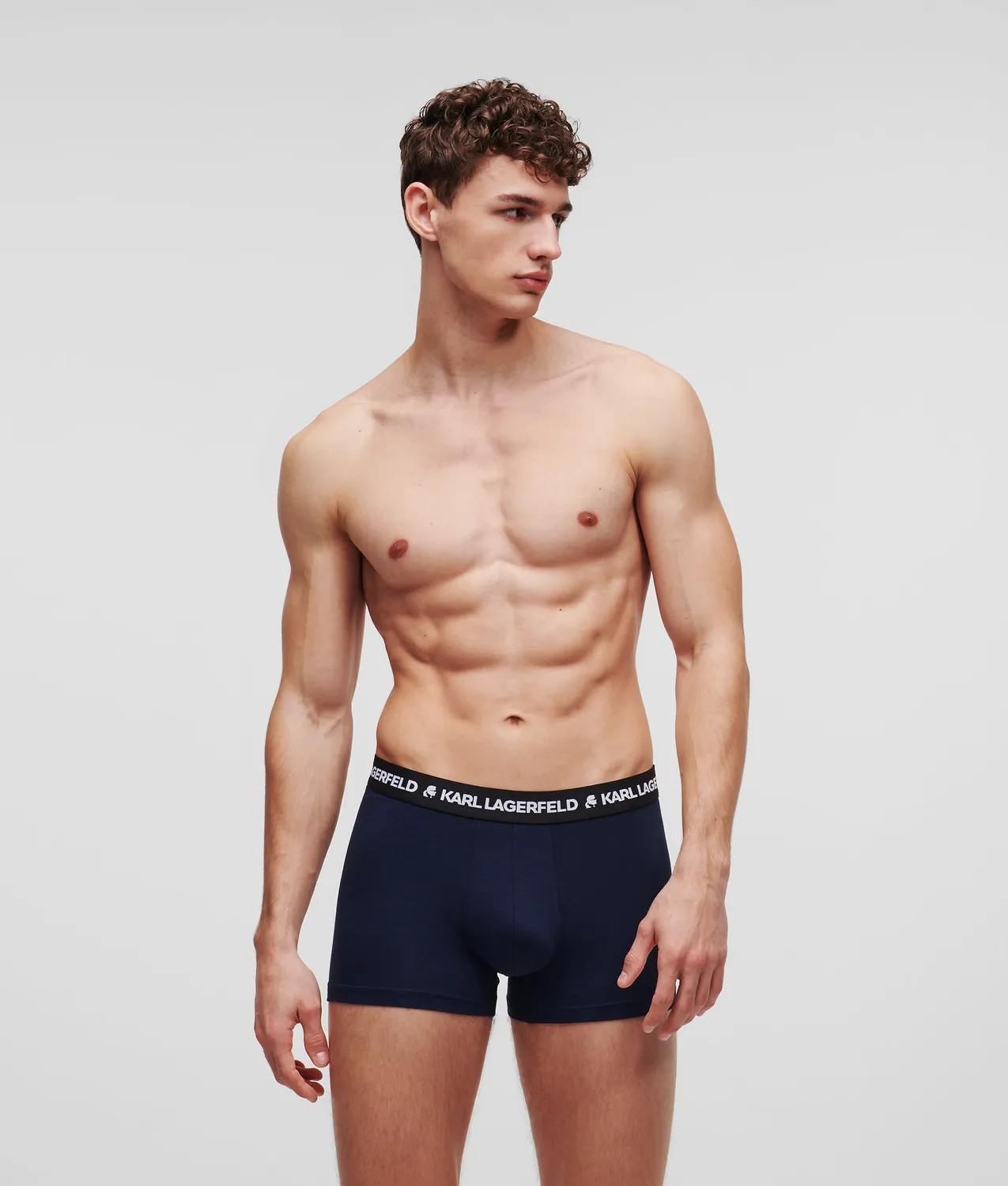Karl Lagerfeld Logo Trunks 3er Pack Bio-Baumwolle