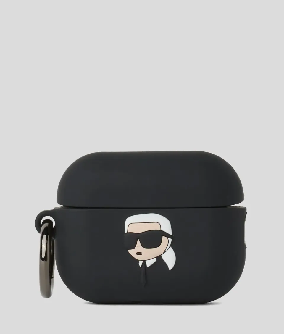 Karl Lagerfeld Ikon AirPods 3 Case schwarz Clip