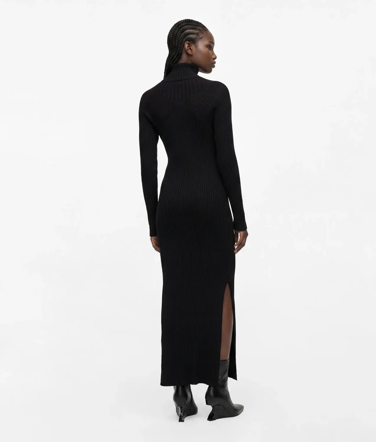 Karl Lagerfeld KL Jeans Zipped Maxi Strickkleid Ripp
