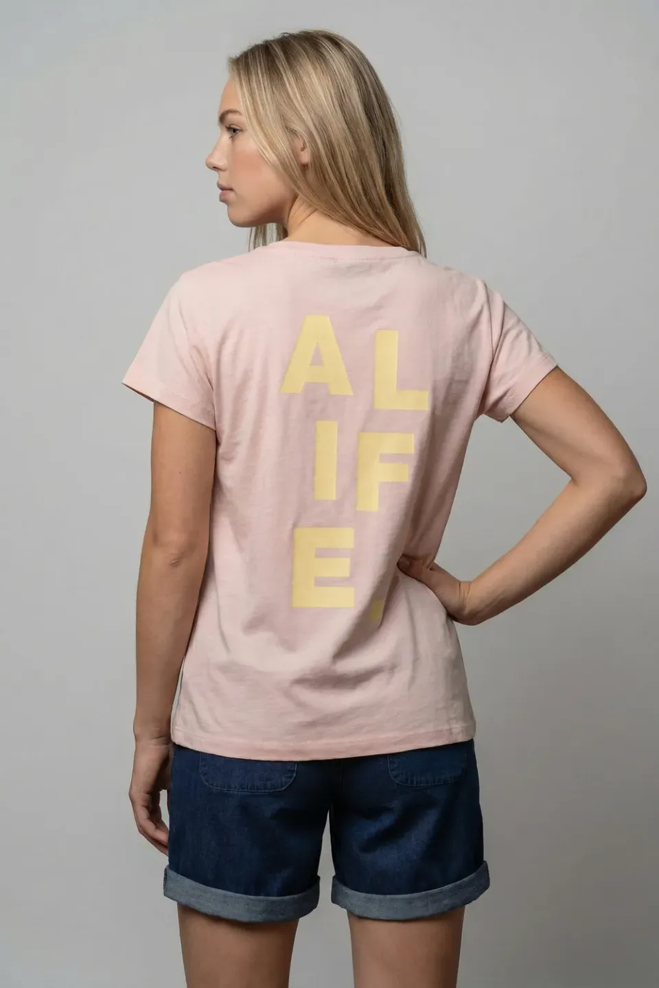 Alife & Kickin SofiaAK P T-Shirt Rosa Bio-Baumwolle