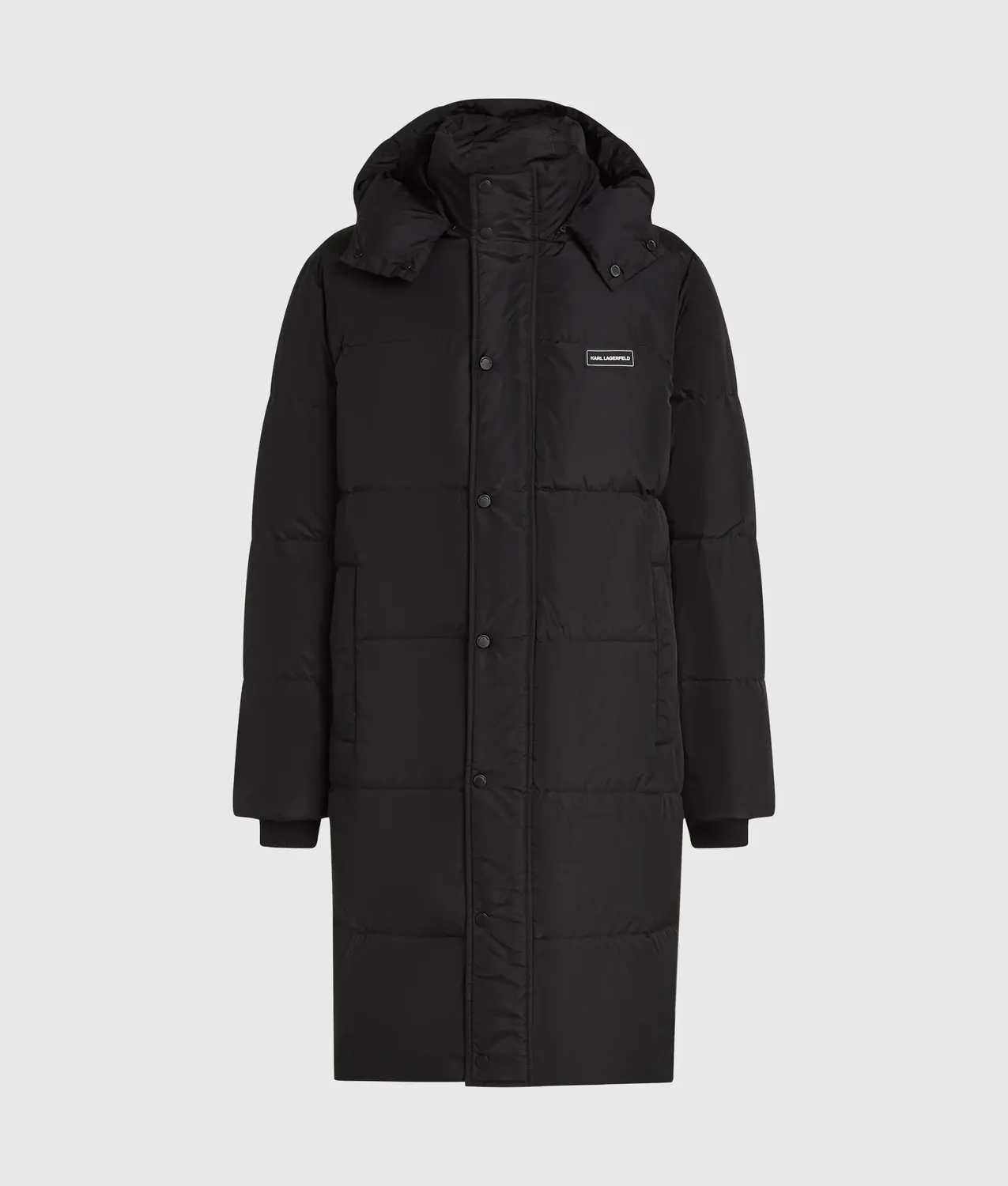 Karl Lagerfeld Lange Pufferjacke Kapuze Steppjacke
