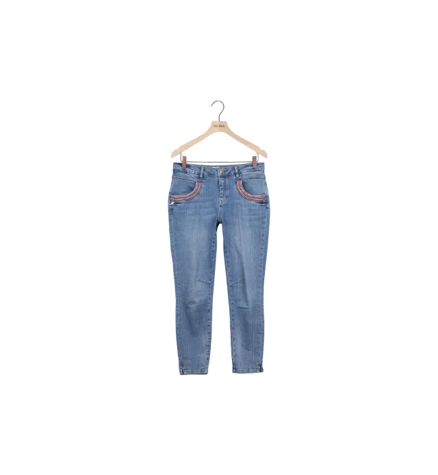 Mos Mosh MMNaomi Flamingo 7/8 Split Jeans Blau 27