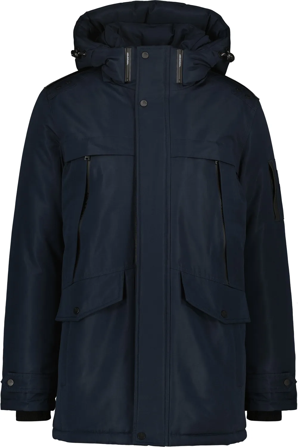 Alife & Kickin GeoffAK A Parka dunkelblau wasserabweisend