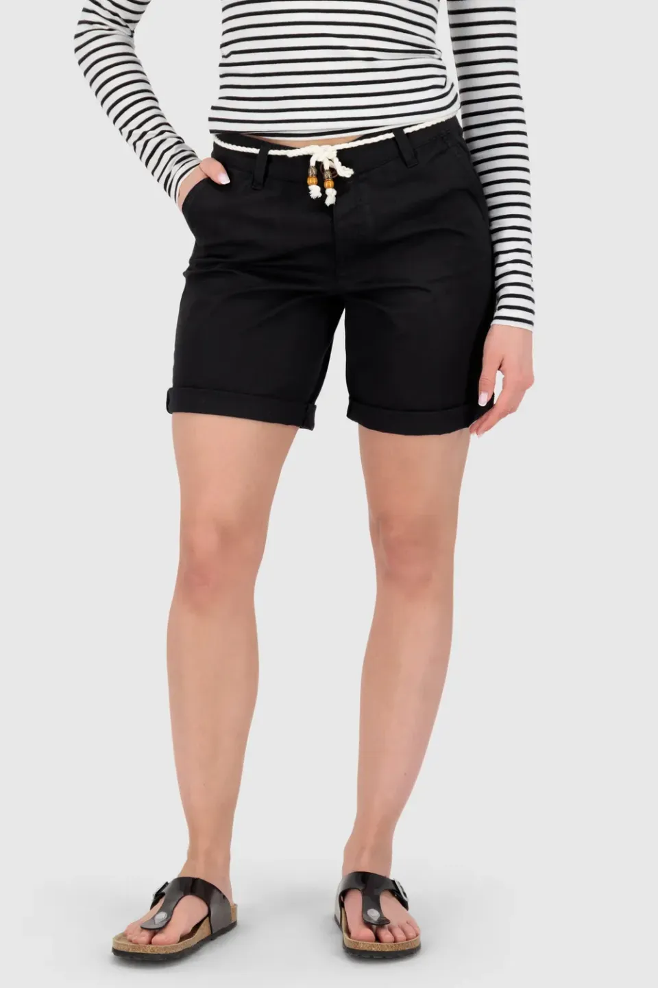 Alife & Kickin AyanaAK A Shorts Long Schwarz Damen