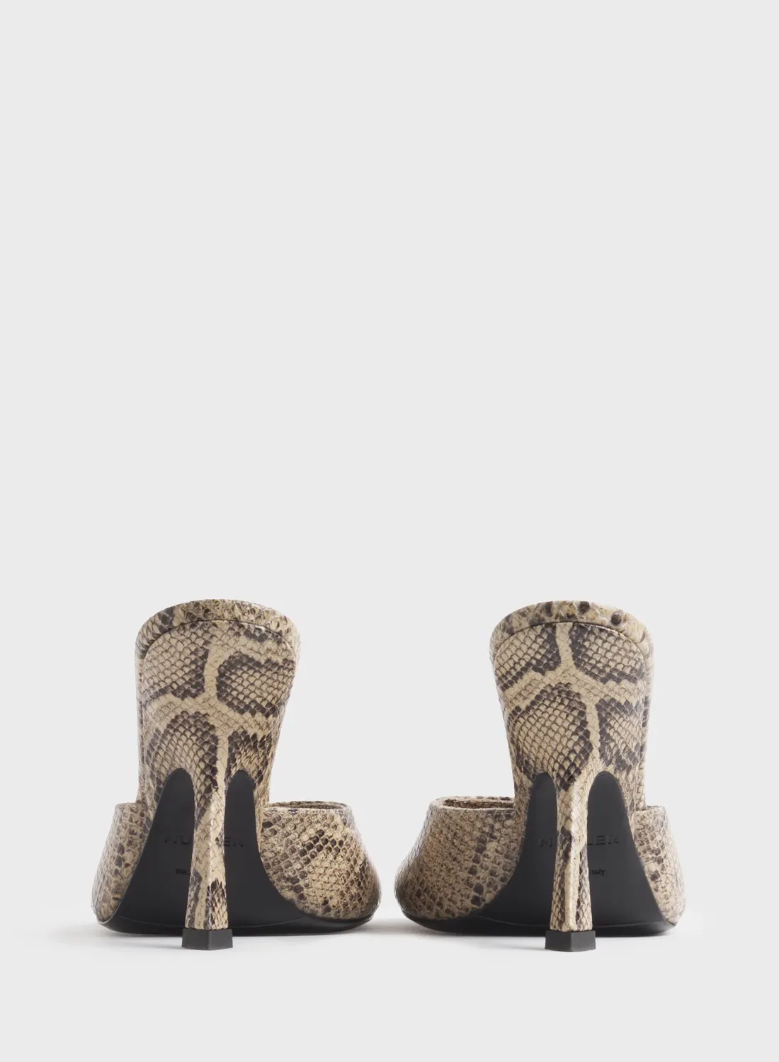 Mugler Peep-Toe Mules 105 Lack-Mules