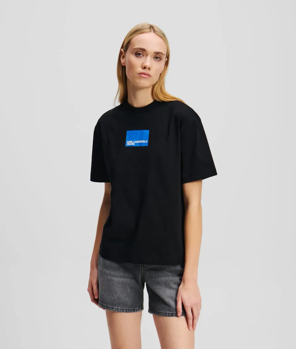 Karl Lagerfeld KLJ Box Logo T-Shirt Baumwolle XS-XL