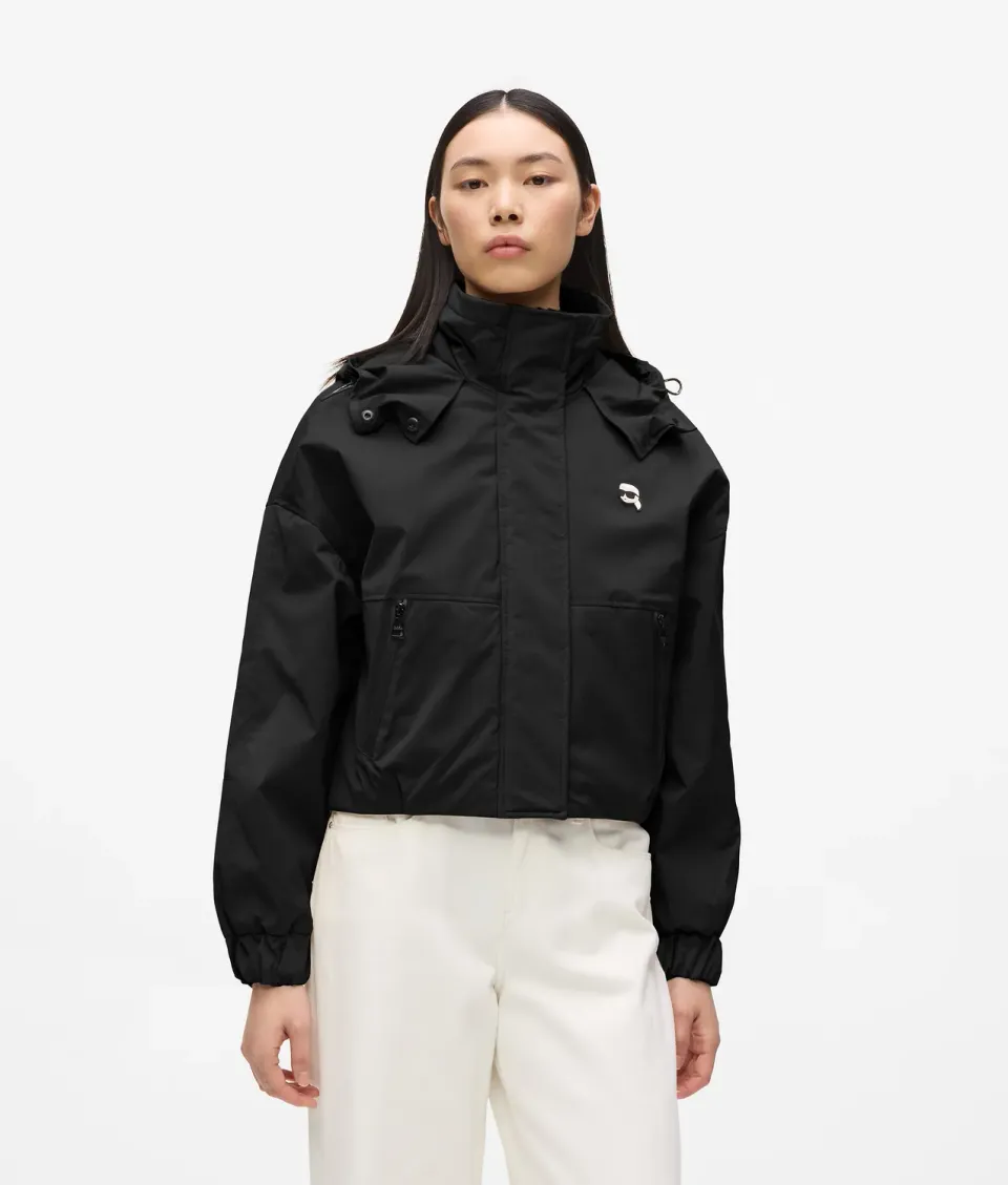Karl Lagerfeld Ikon Kapuzenjacke leicht schwarz