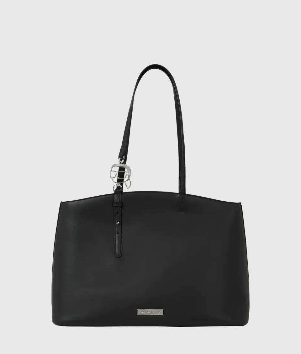 Karl Lagerfeld Ikon Smooth Large Tote Tasche Schwarz