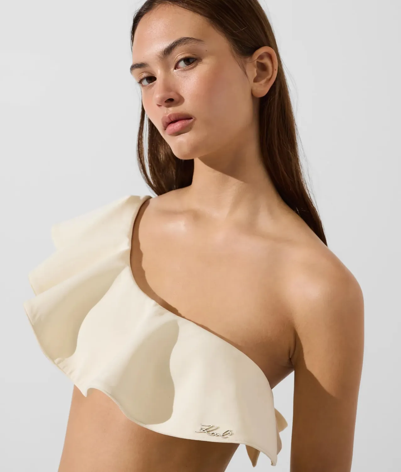 Karl Lagerfeld Signature Bikinitop One-Shoulder