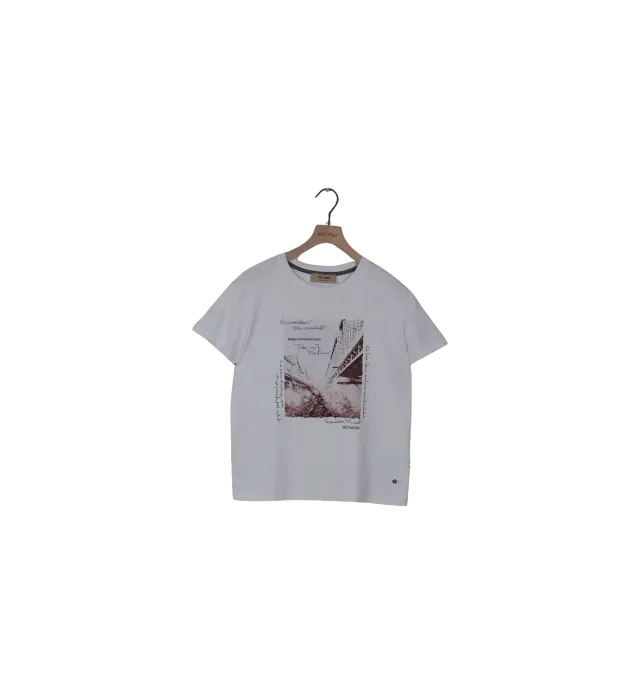 Mos Mosh MMChinn T-Shirt Weiß XS Print Baumwolle