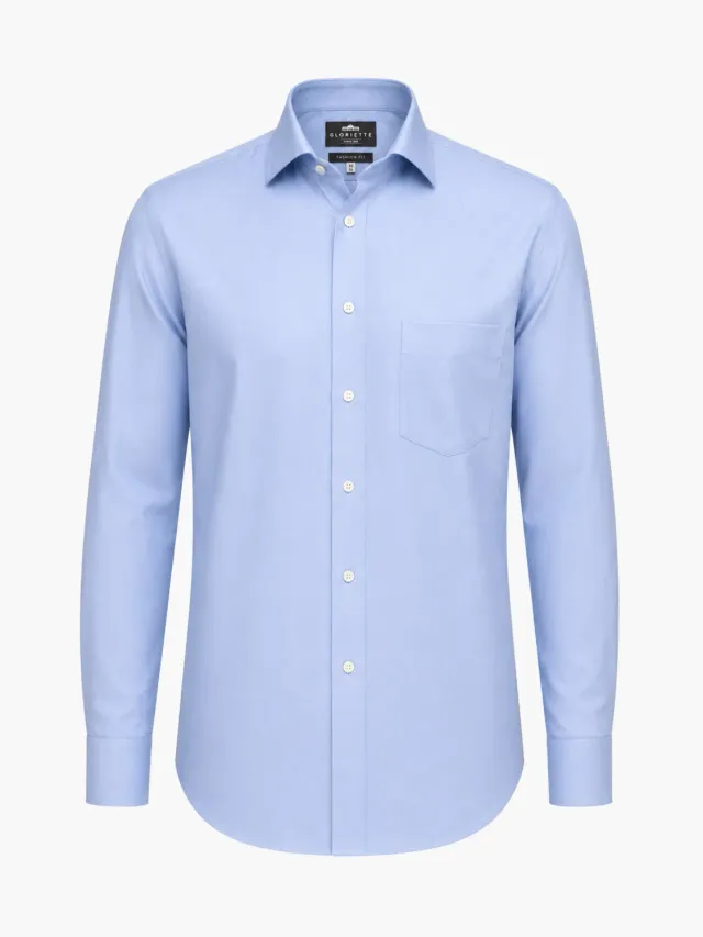 Gloriette Chambrey Fashion Fit Hemd Hellblau bügelfrei