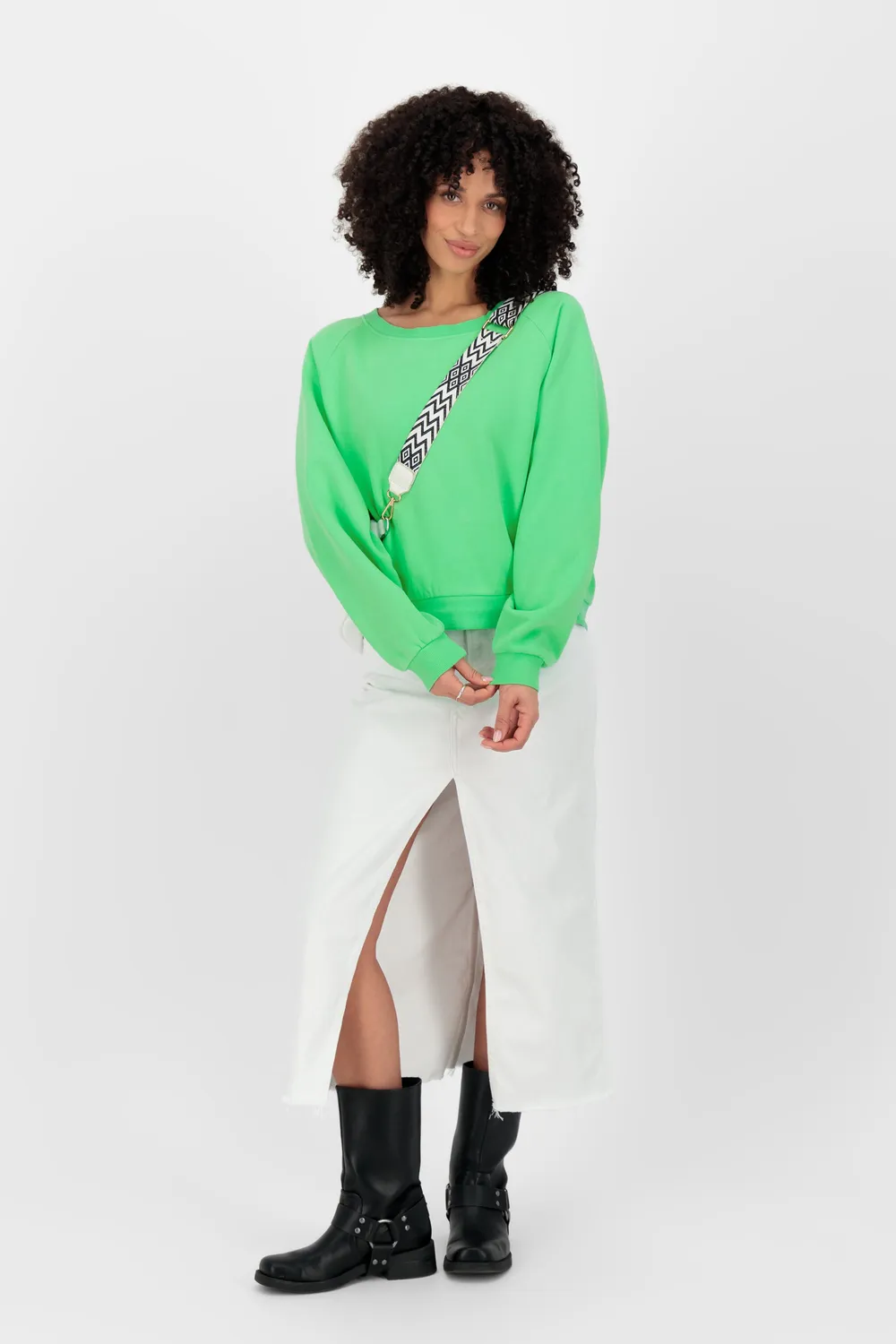 Alife & Kickin TeonaAK A Sweatshirt Grün Oversize